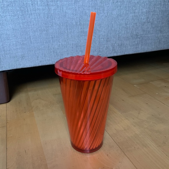 Starbucks Fall 2018 Orange Grande Reflective Cup - Picture 2 of 2